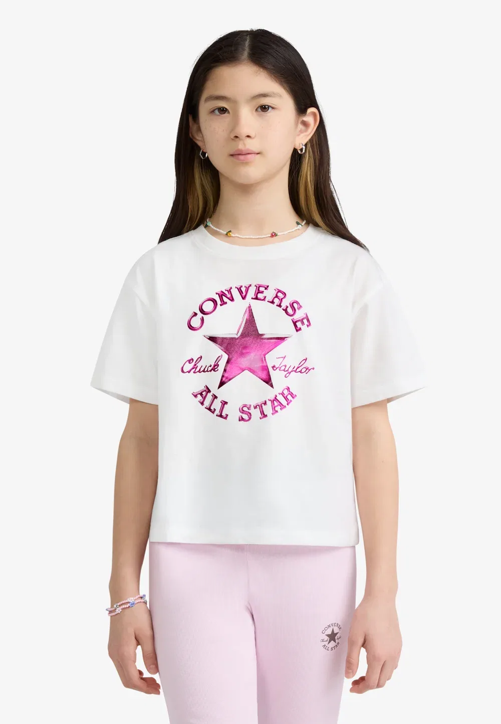 Футболка свободного кроя Chrome - футболка с принтом Converse, Vintage White