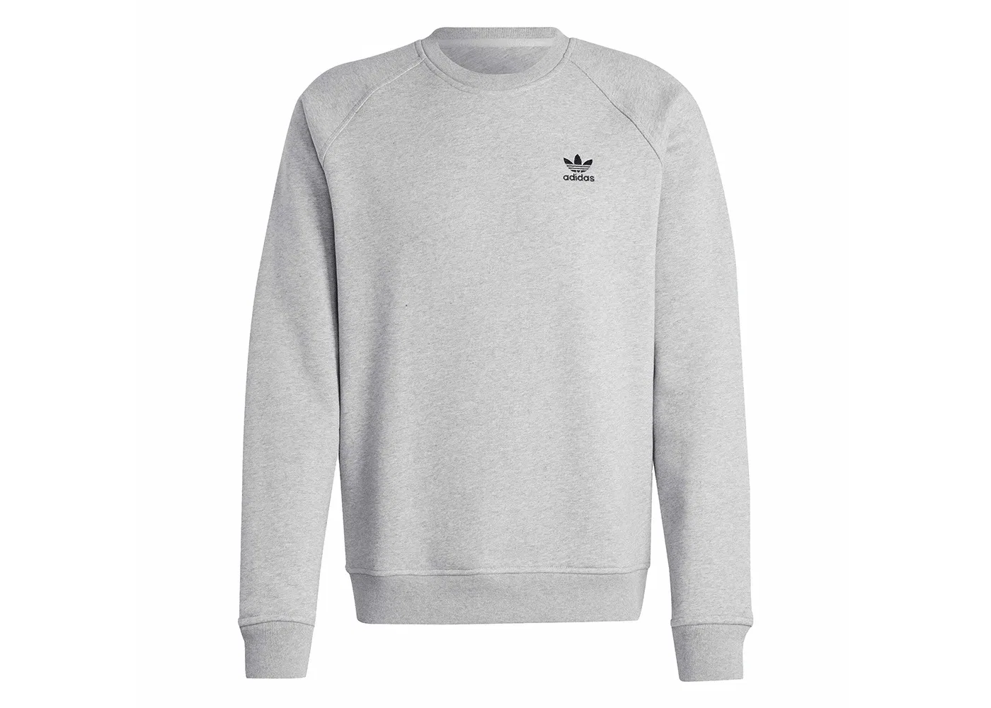 Мужской свитшот с круглым вырезом Adidas Trefoil Essentials, Medium Grey Heather
