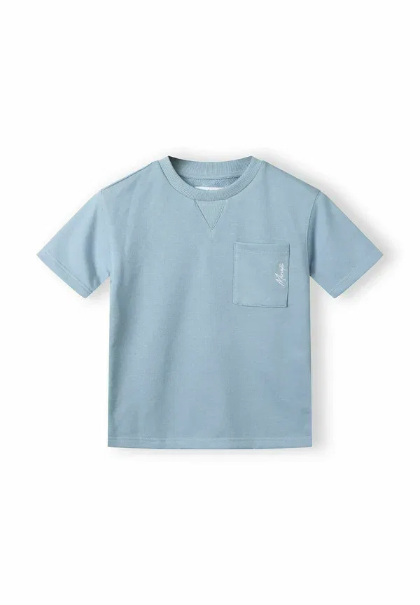 Комплект из футболки с коротким рукавом и шорт, хлопок, Short sleeve set, Minoti, light blue, светло-голубой — фото 4