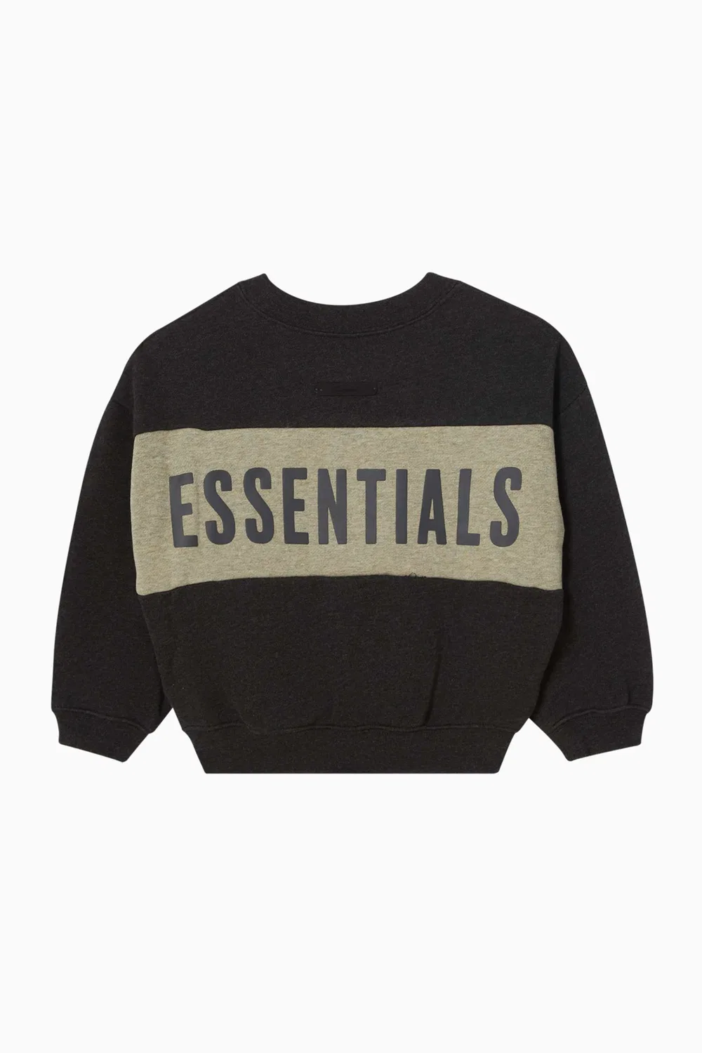 Свитшот укороченный с панелями Fear of God Essentials, серый — фото 2