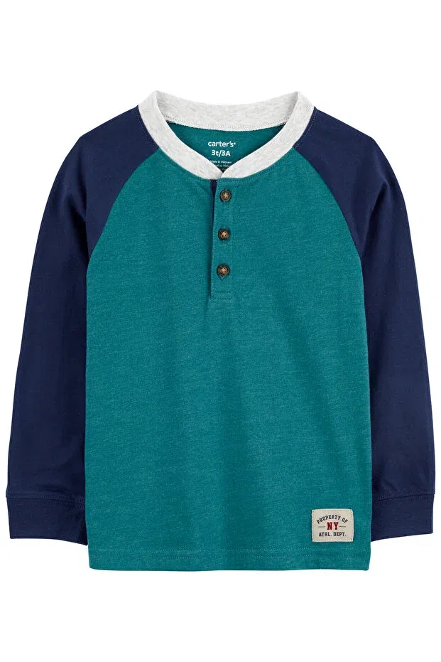 Детская футболка для мальчиков с длинным рукавом Carter'S, Green