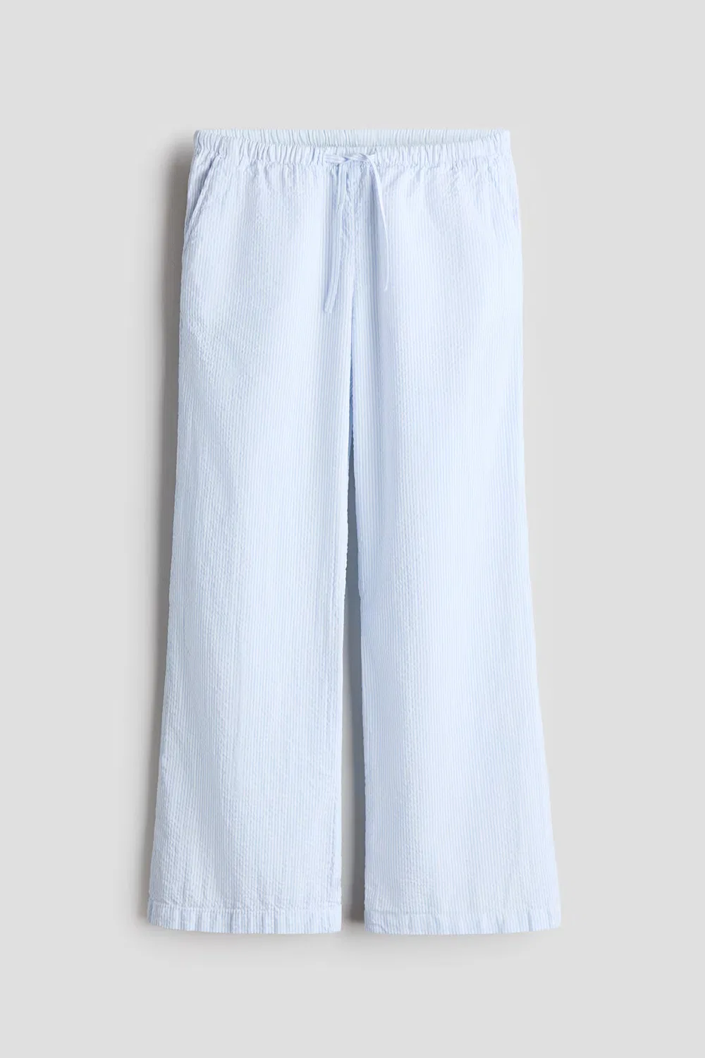 Брюки без застежек H&M, Hellblau/Gestreift