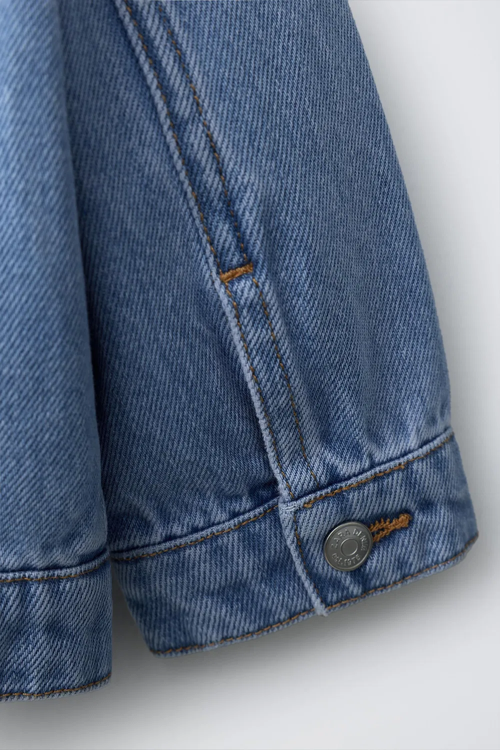 Джинсовая куртка ZARA, Blue — фото 4