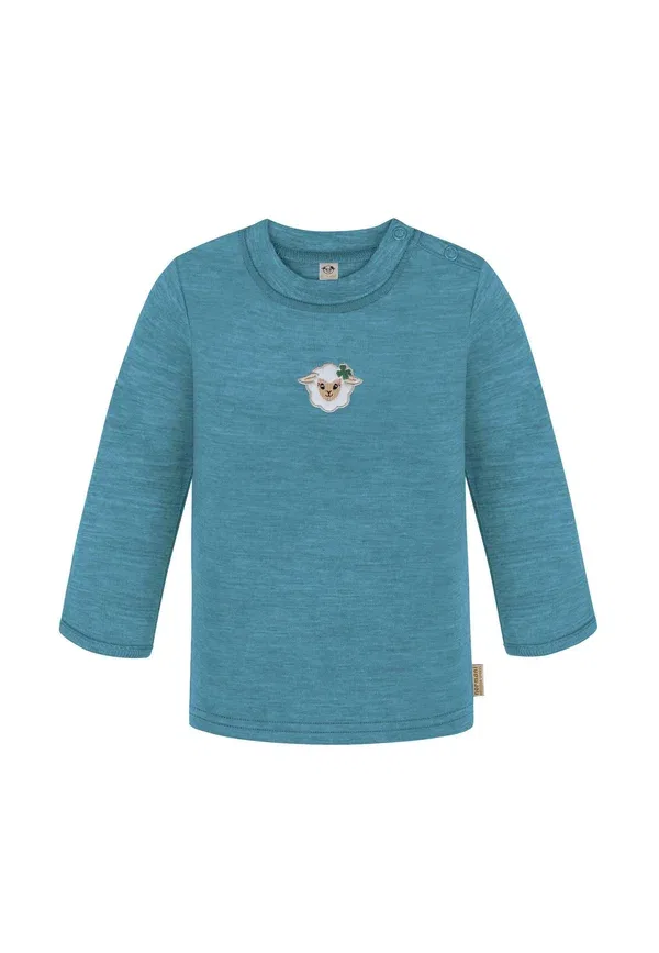 Детский комплект термобелья из шерсти Baby winter merino unterwasche set Normani Outdoor Sports, синий — фото 3