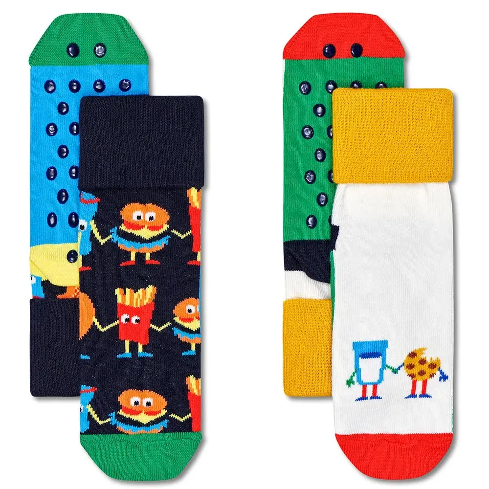 Носки антискользящие Food Friends 2 пары Happy Socks, мультиколор