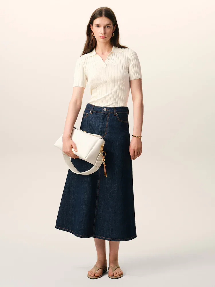 Пуловер Polo с коротким рукавом AMI PARIS, White