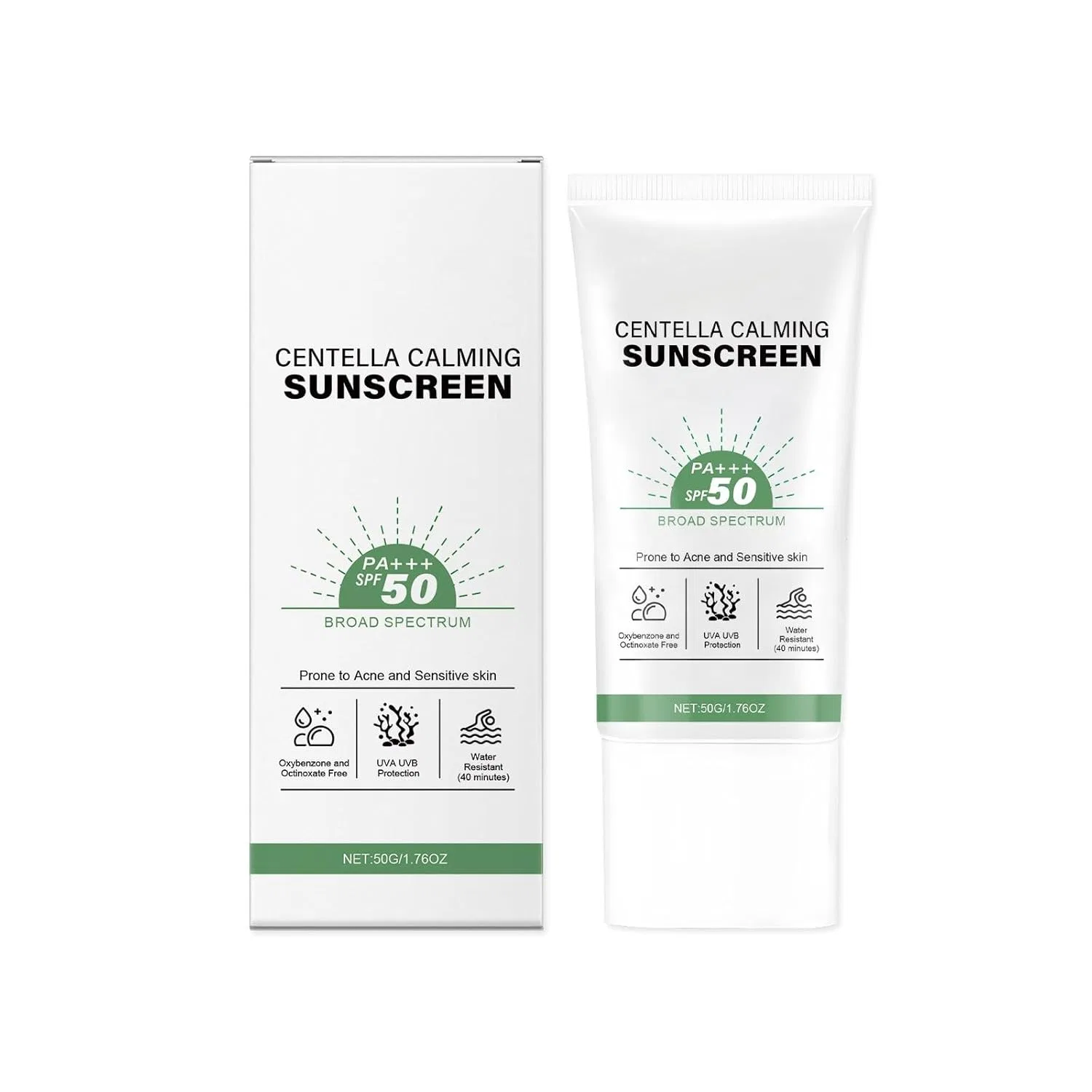 Солнцезащитный крем для лица SPF50+ PA+++, Rubu22a, 50 г