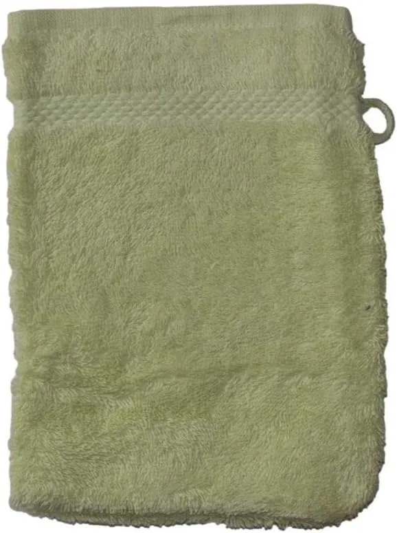 Мочалка для лица из органического хлопка, Aquanatura, 21x15 см, Lime Green