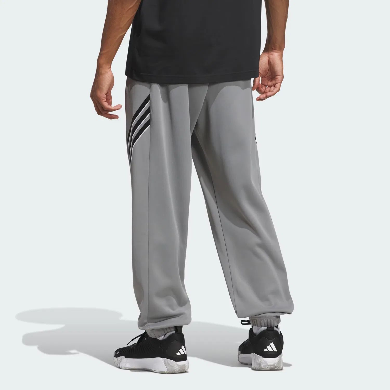 Мужские спортивные штаны из флиса Crazy Warm Fleece Pant Adidas Performance, серый — фото 2