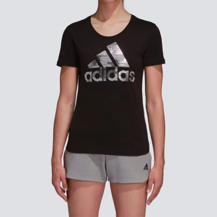 Футболка тренировочная с коротким рукавом Adidas, черный — фото 2