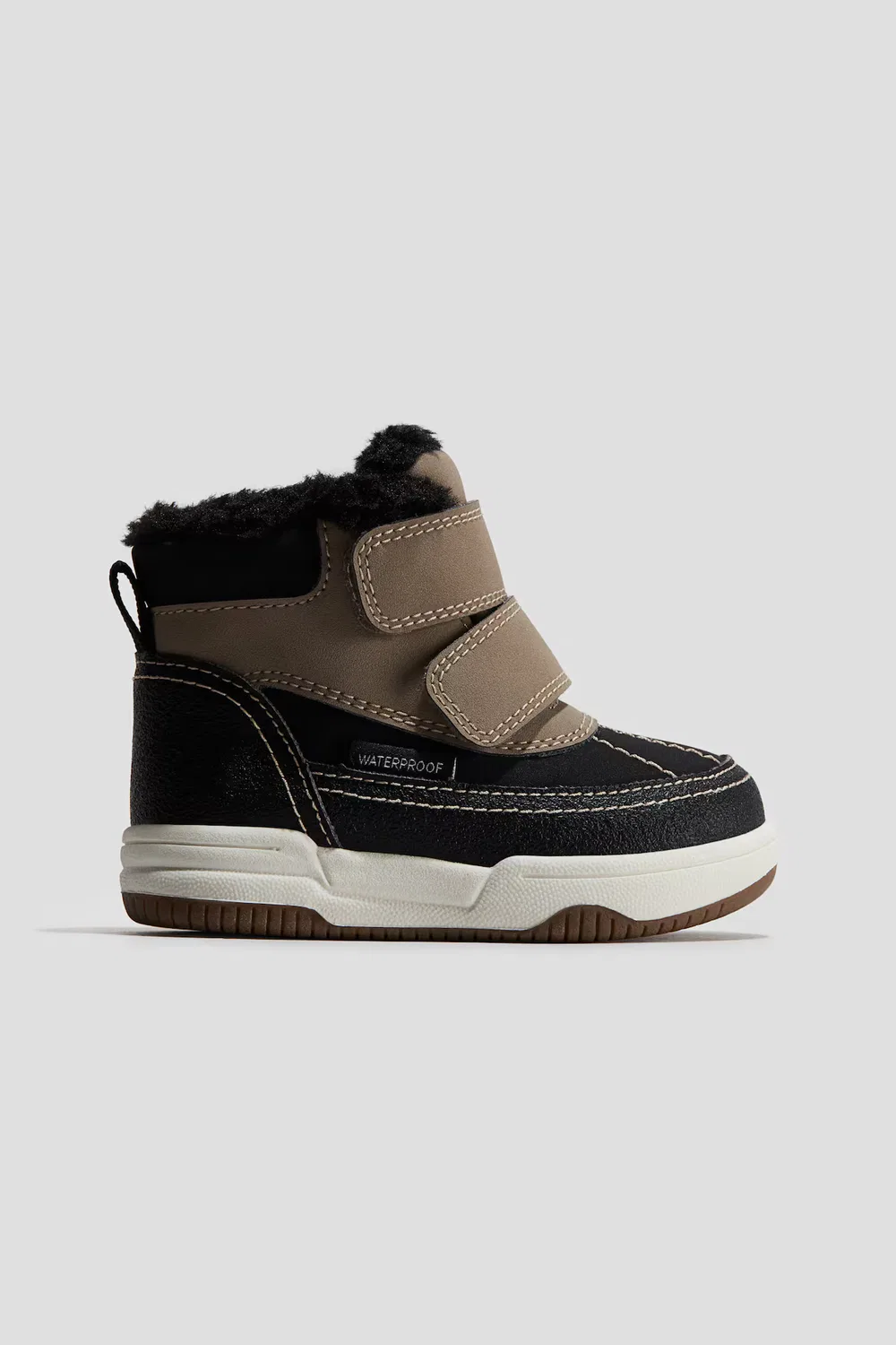 Водонепроницаемые высокие кроссовки H&M, Beige/Schwarz