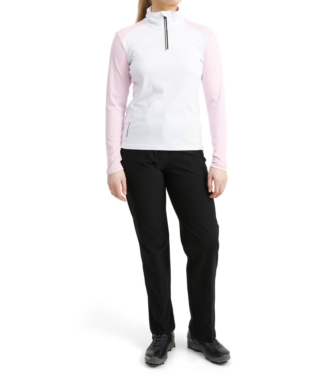 

Женский топ Cypress с длинными рукавами и УФ-защитой в цвете White Begonia Abacus Sportswear US