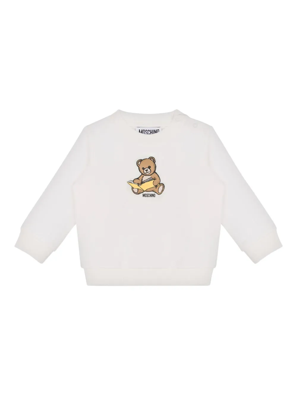 

Толстовка с принтом Moschino Kids, белый