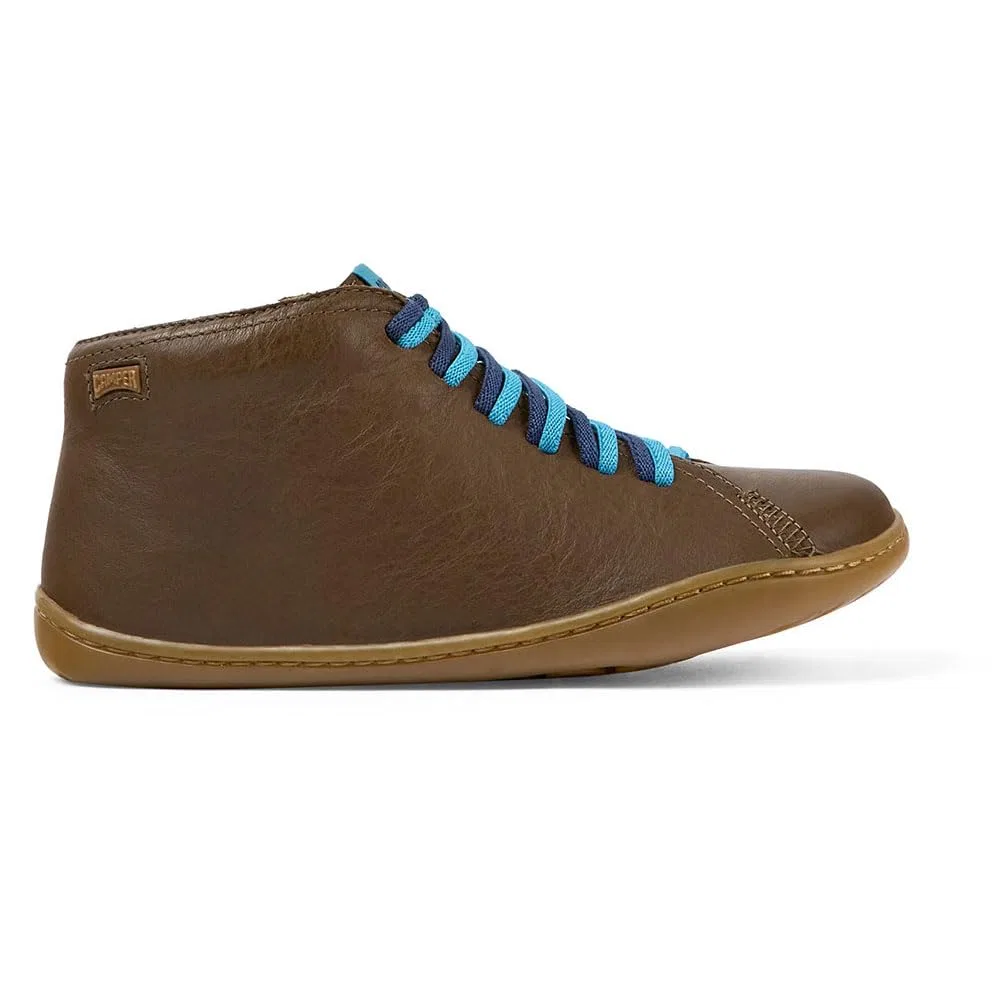 Ботинки детские Camper Peu Cami 90019, с эластичными шнурками, Medium Brown — фото 3