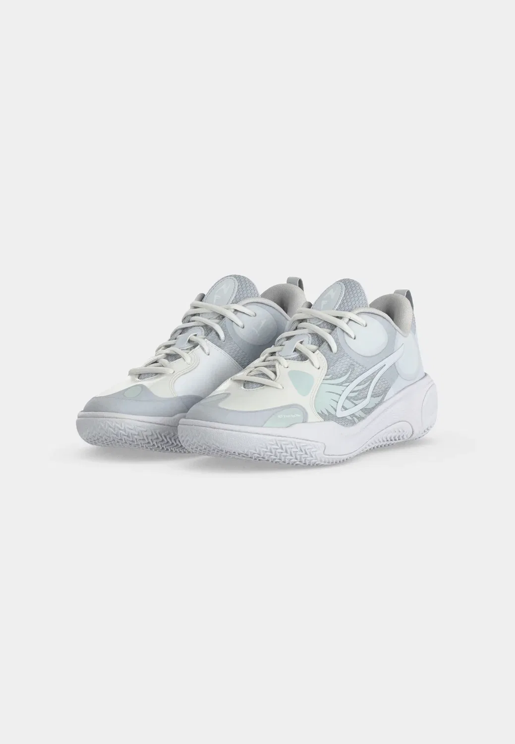 Mb world 01 jr унисекс - баскетбольные кроссовки Puma, White/Silver-Coloured Mist — фото 3