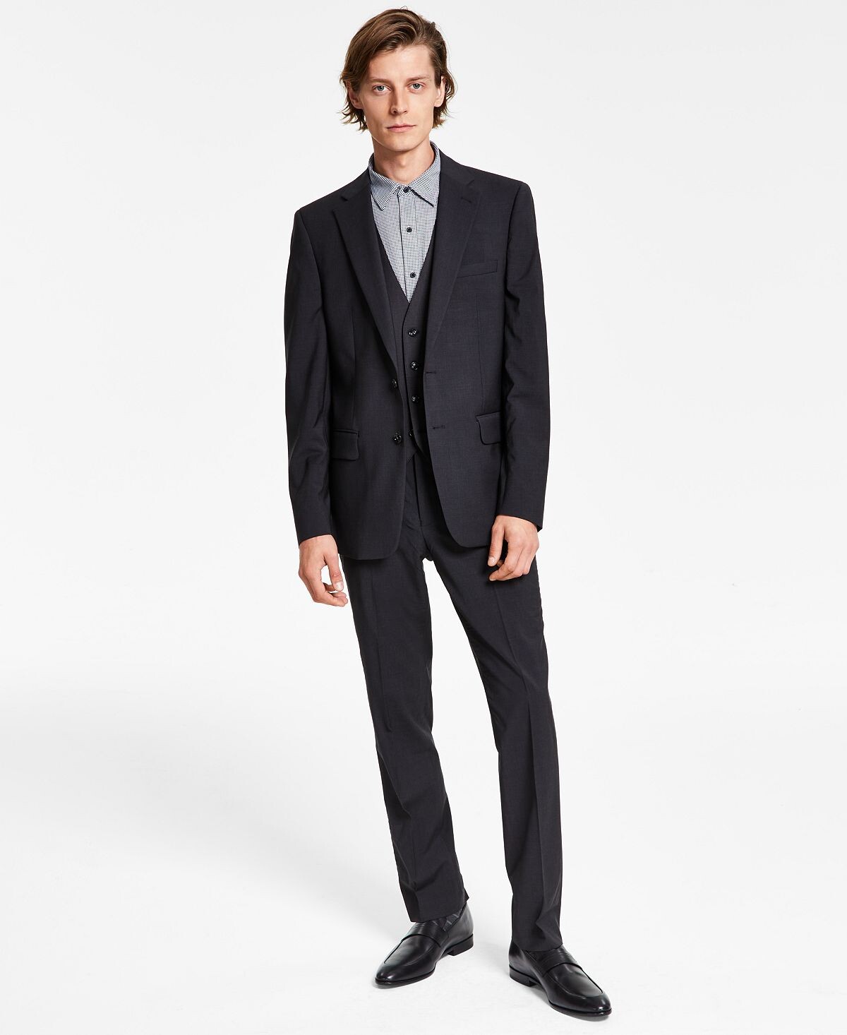 

Мужской костюм infinite stretch solid slim fit, раздельные части Calvin Klein, мульти