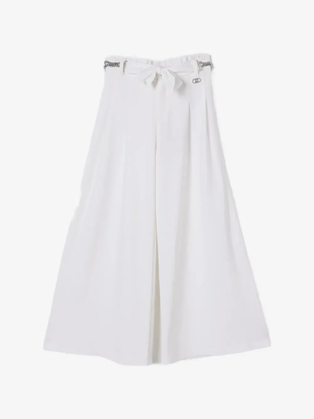 Брюки палаццо с бантом Liu Jo Kids, белый