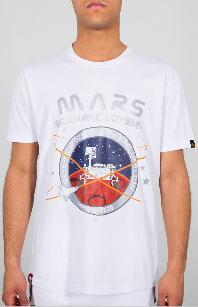 

Футболка Alpha Industries Mission to Mars, белая