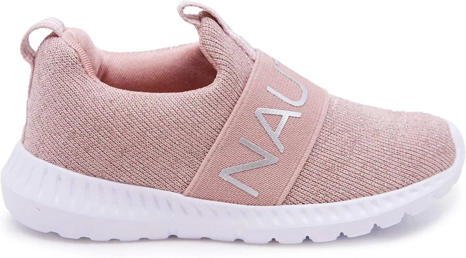 Детские кроссовки для девочек с принтом Nautica, Mauve Sparkle — фото 2