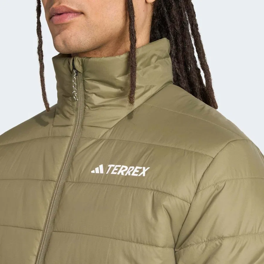 Мужская куртка для outdoor с капюшоном adidas Terrex Multi Essentials, Зеленый — фото 4