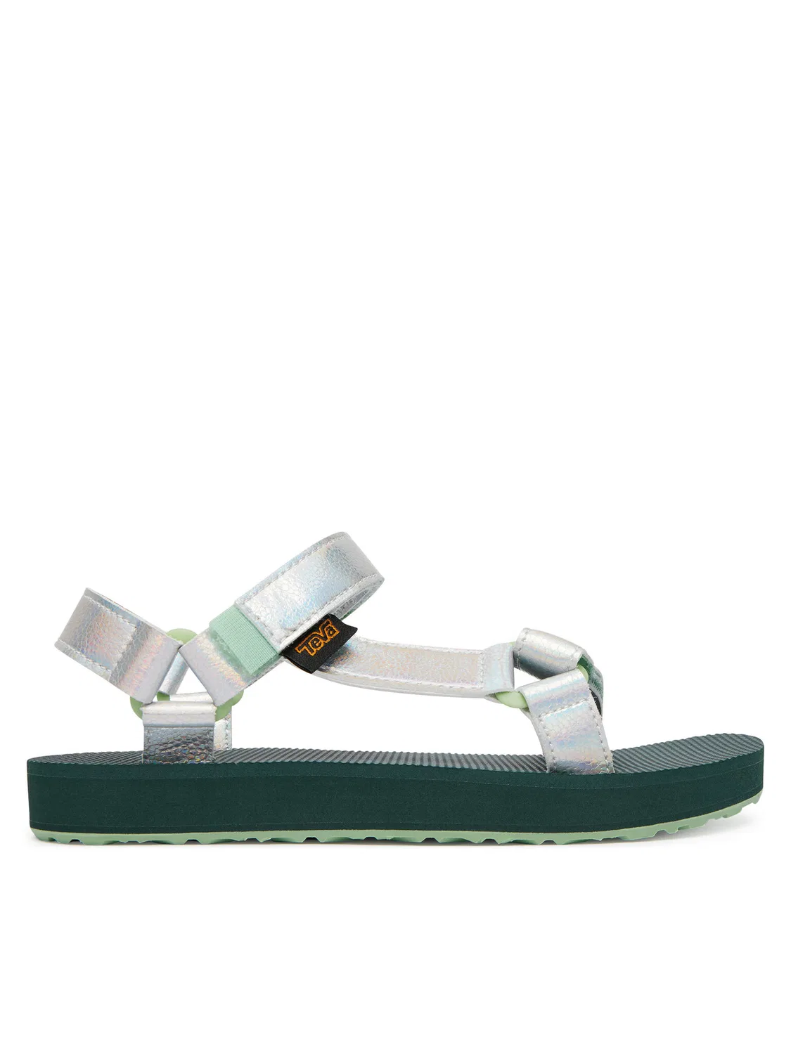 Сандалии для девочки Original Universal Shine Teva, серебристый