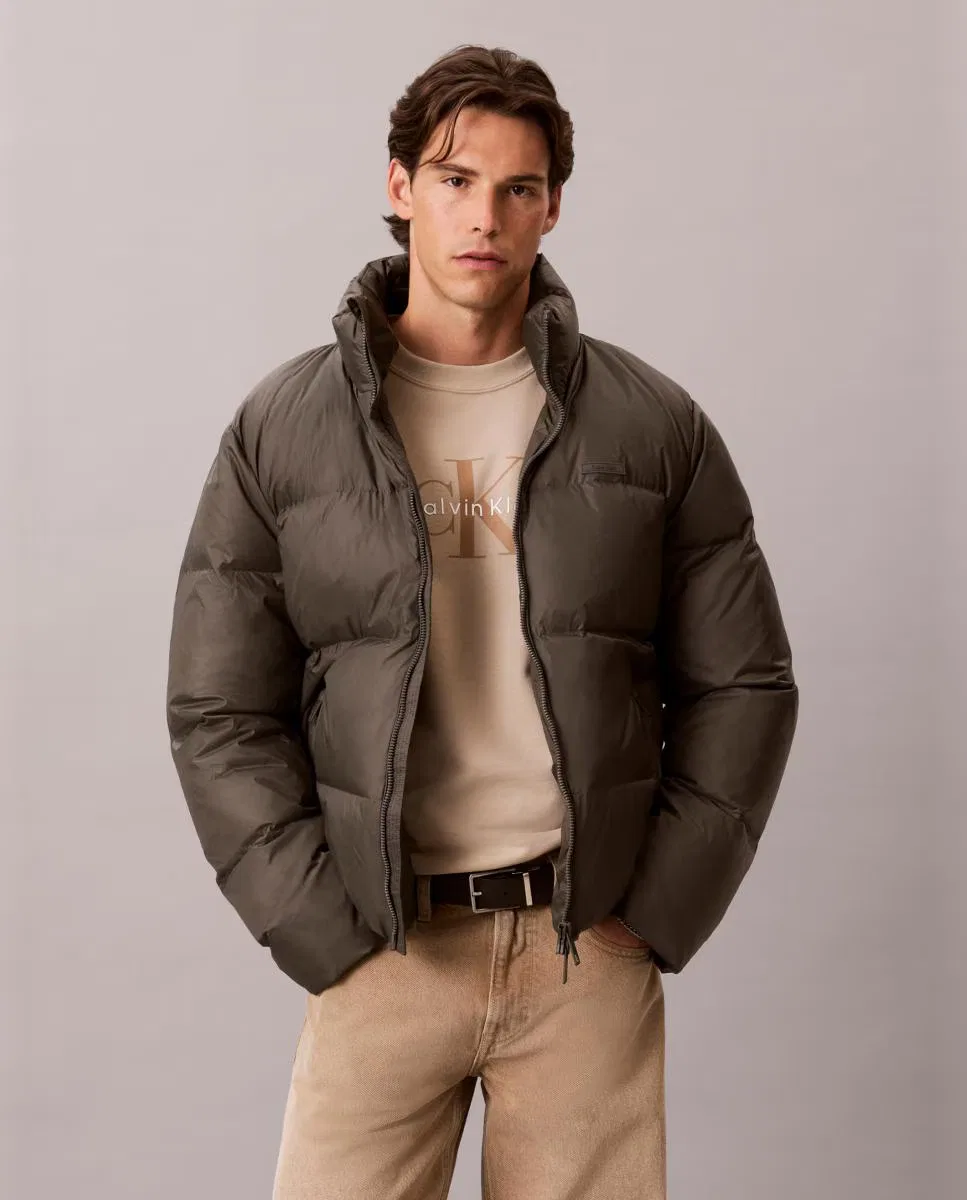 Мужское пальто, Puffer, Calvin Klein, темно-серый