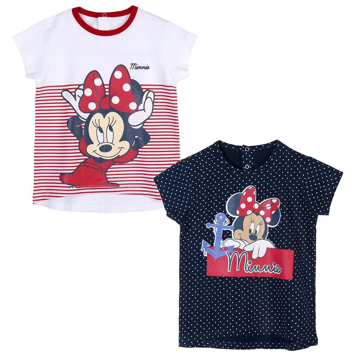Детский набор из 2 футболок с принтом Minnie Mouse, Disney, Bunt