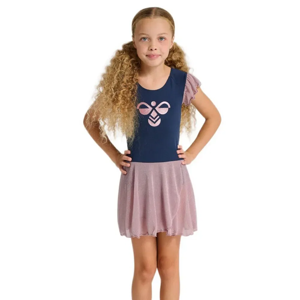 Платье короткое с блестками Hummel, синий