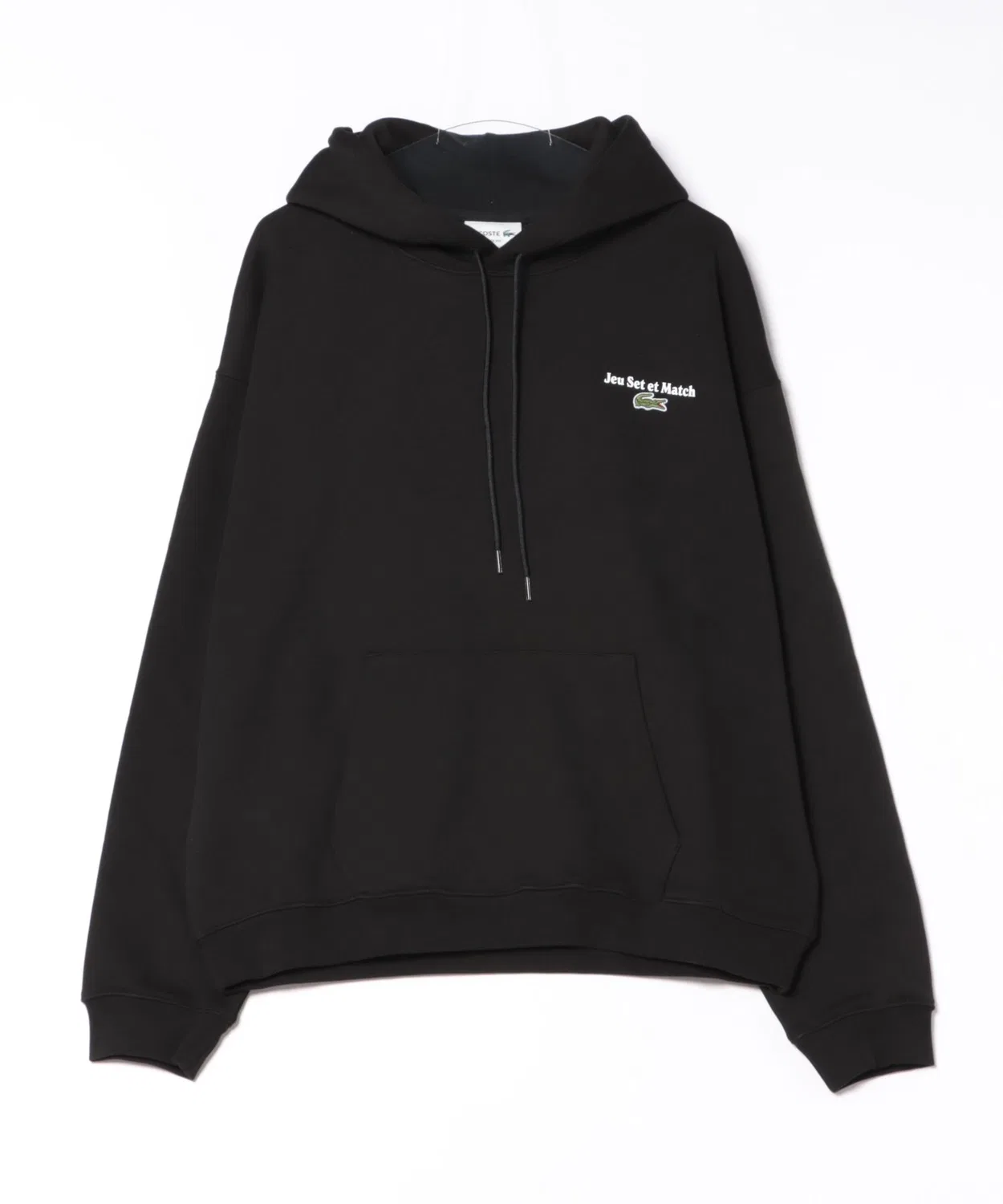 Мужской худи с длинным рукавомLACOSTE, Black