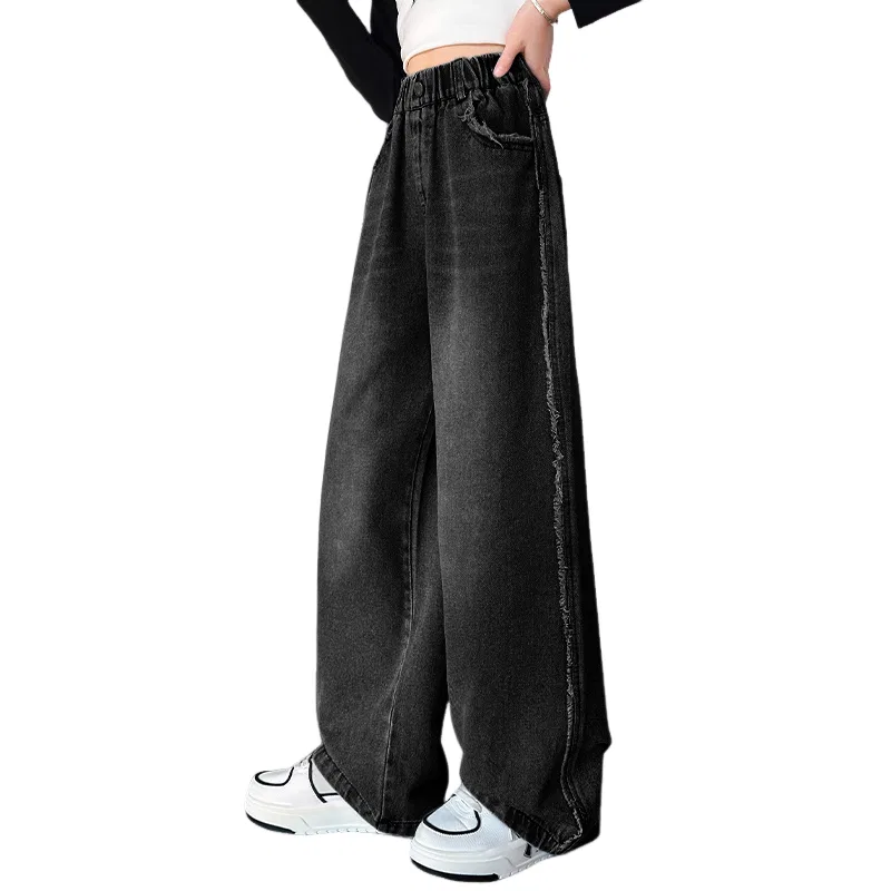 Детские джинсы для девочек Lanza, Black