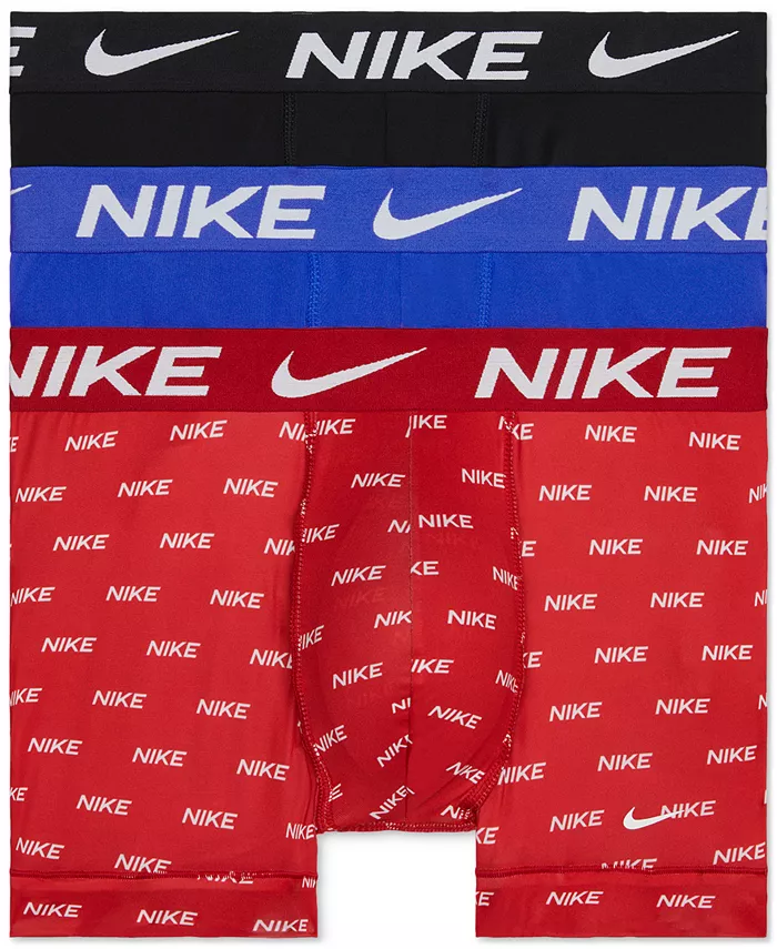 

Мужские трусы-боксеры Dri-FIT Essential Micro Trunk, 3 шт Nike, красный