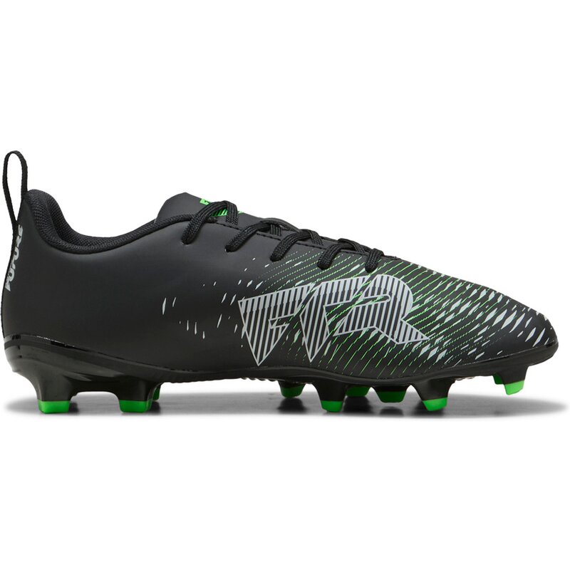 

Футбольные бутсы для газона Future 8 Play FG/AG JR Puma, цвет puma black-puma silver-fluo green