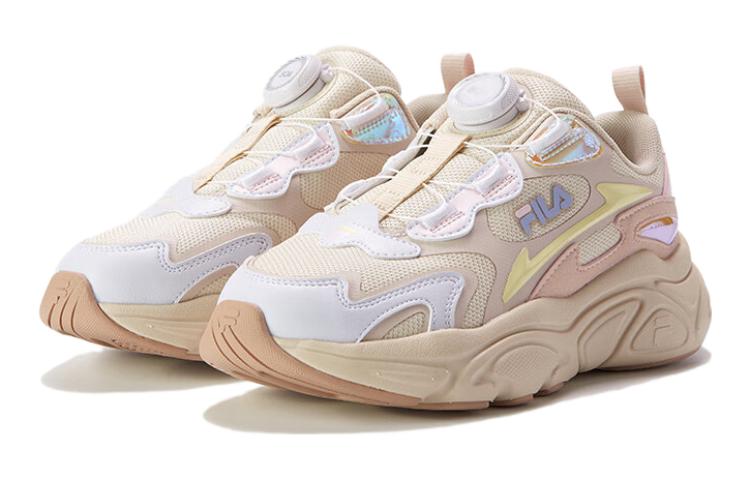 FILA KIDS Детские кроссовки для бега с антискользящей амортизацией, бежевые, для подростков — фото 2