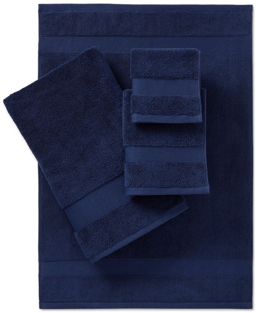 Хлопковая мочалка watson, 13 x 13 дюймов. Lauren Ralph Lauren, Navy — фото 2