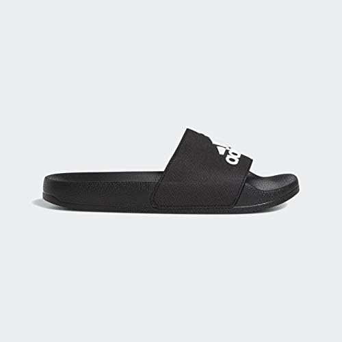 Детские шлепанцы для душа adidas Adilette, белый/черный — фото 3
