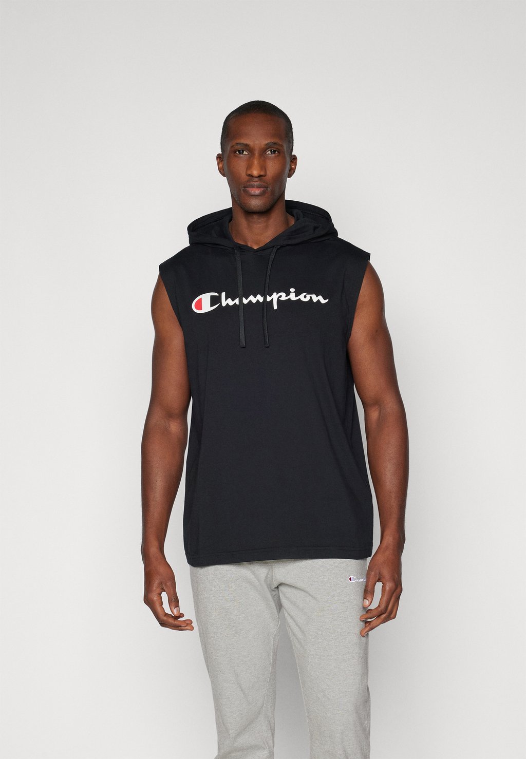 

Футболка с принтом ICONS HOODED WITH LARGE LOGO Champion, черный