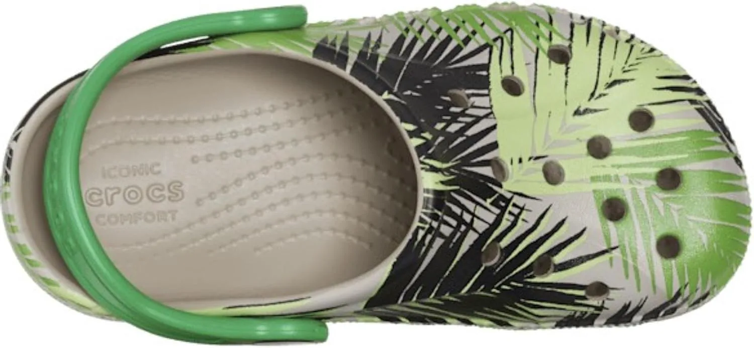 Крокс Унисекс-Детские Сабо Baya с графическим тай-дай Crocs, зеленый — фото 3