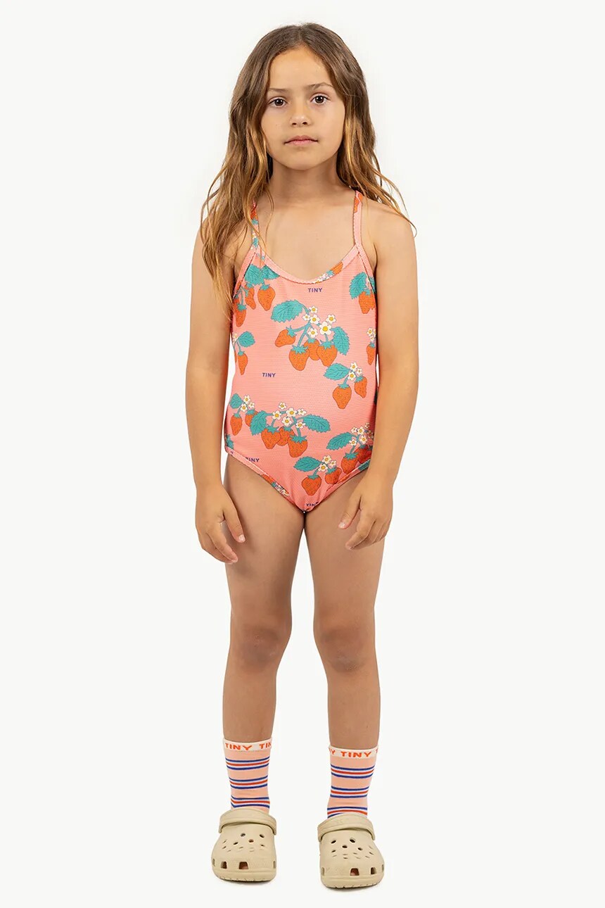 

STRAWBERRIES SWIMSUIT Цельный купальник для детей Tinycottons, розовый