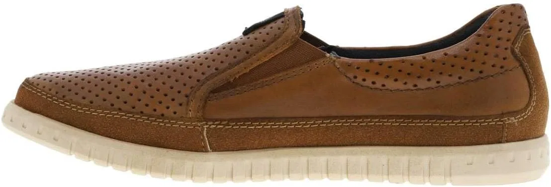 Лоферы кожаные BUGATTI leather loafers, Cognac — фото 3