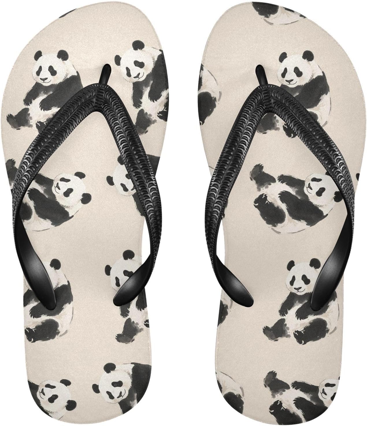 

Милые сланцы с пандой для пляжа, летние повседневные сандалии для женщин и мужчин, душевые тапочки 2301738 Kfbe, Panda