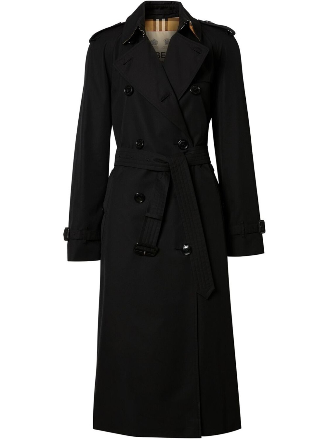 

Габардиновый тренч Burberry, черный