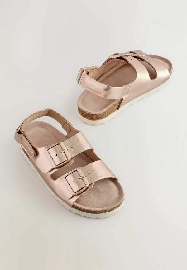 Стандартные сандалии с липучкой и застежкой Next, Rose Gold — фото 2