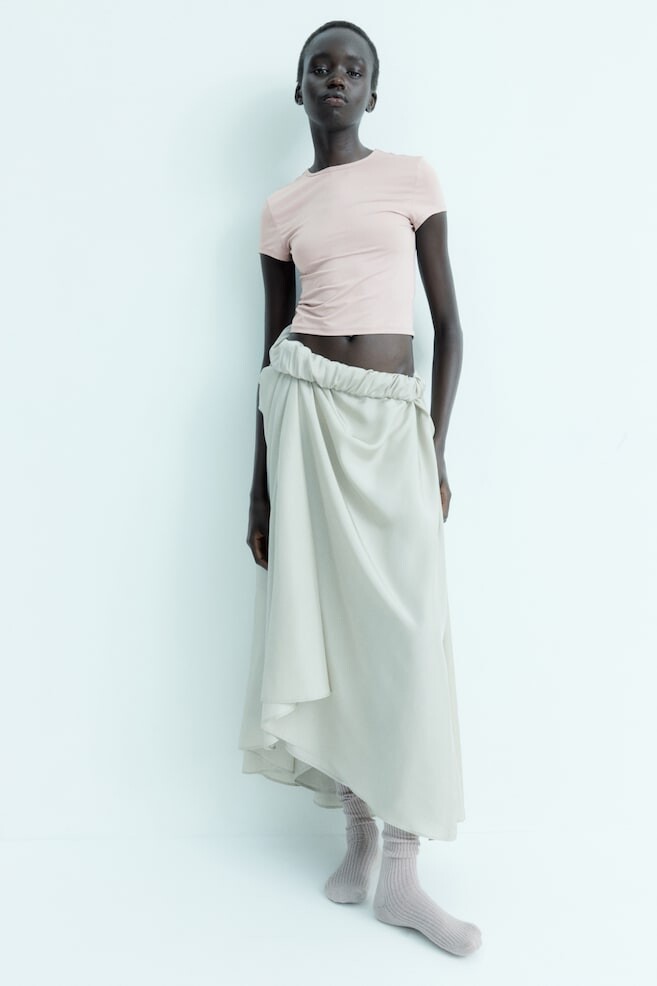 

Футболка, облегающая фигуру H&M, розовый