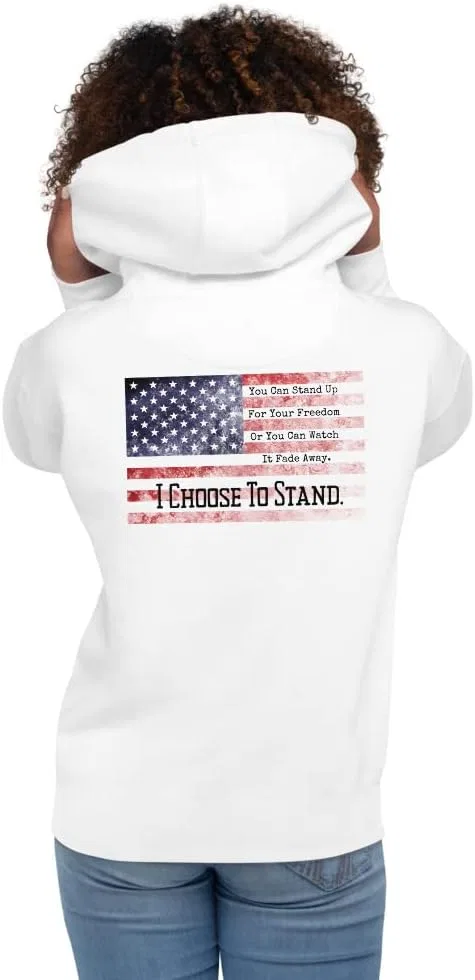 Толстовка I Choose To Stand American Freedom Generic, белый