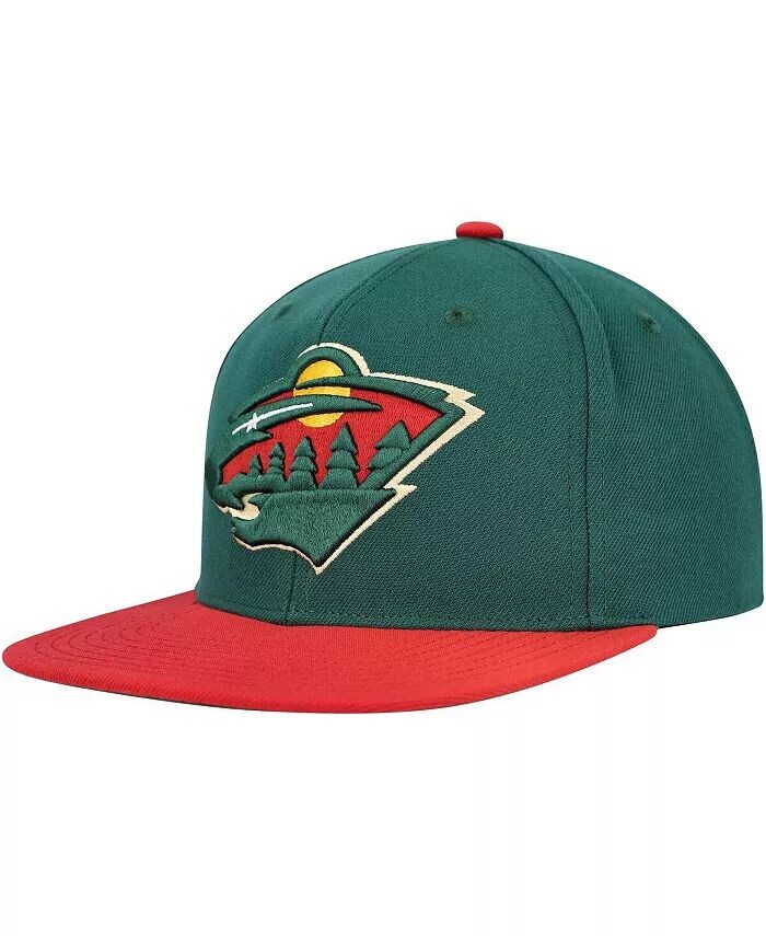 

Мужская зеленая кепка Snapback Minnesota Wild Core Team Ground 2.0 Mitchell & Ness, зеленый