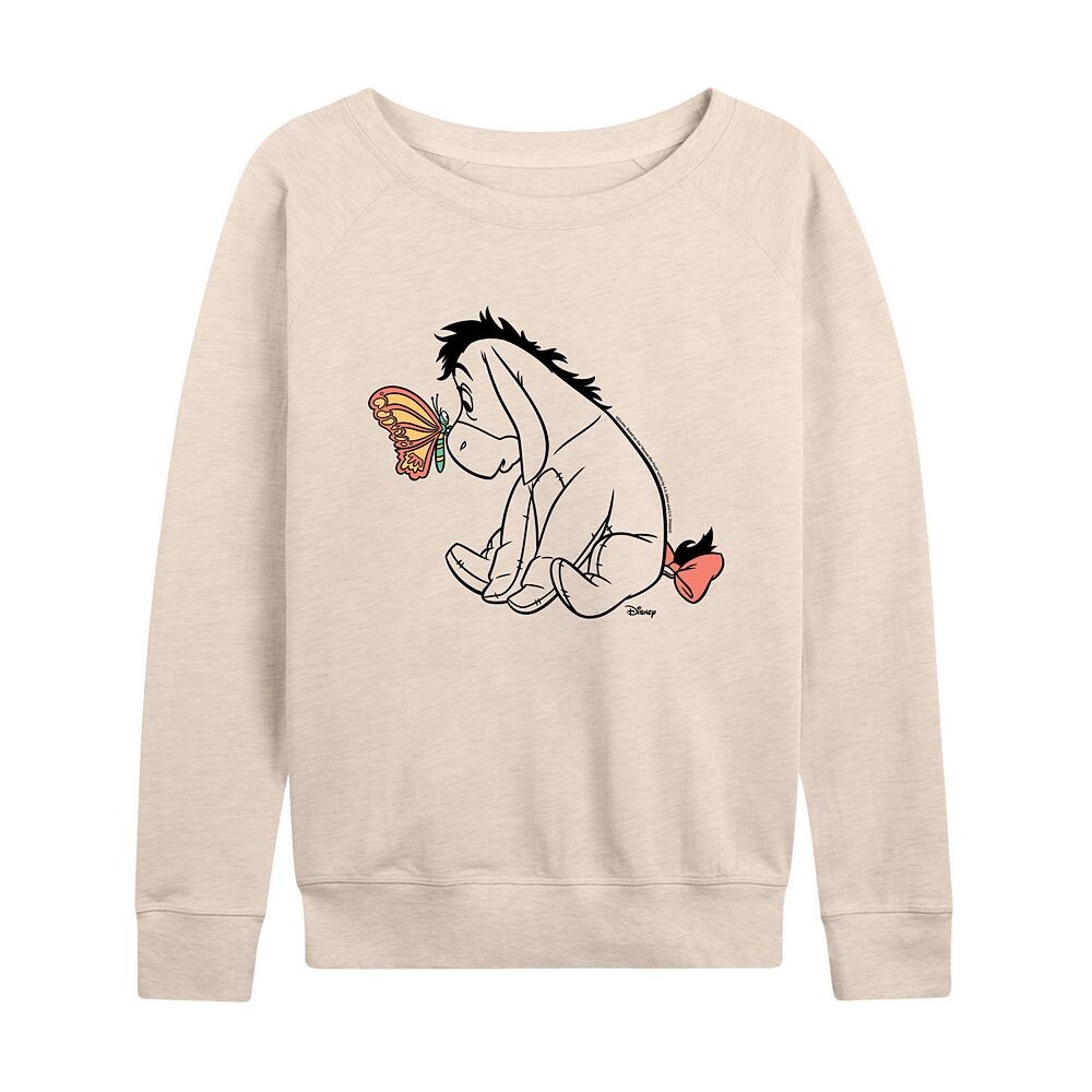 

Женский легкий свитшот из френч терри Disney's Winnie the Pooh Eeyore Butterfly, цвет Beige Khaki