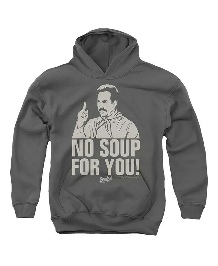 

Толстовка с капюшоном No Soup для мальчиков и подростков Seinfeld, серый