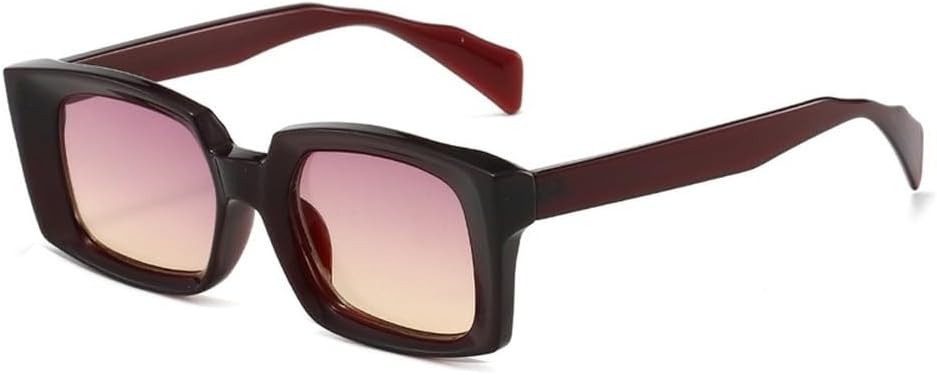 

Женские солнцезащитные очки квадратной формы, модные прозрачные градиентные линзы, защита от УФ-излучения UV400. Мужские солнцезащитные очки в тренде SKFGNX, Purple Yellow