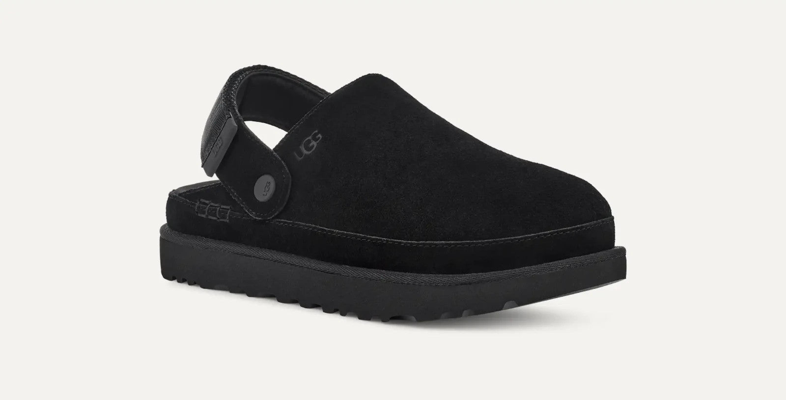 UGG Goldenstar 1138252-BLK Мюли женские черные замшевые с регулируемой пяткой — фото 2