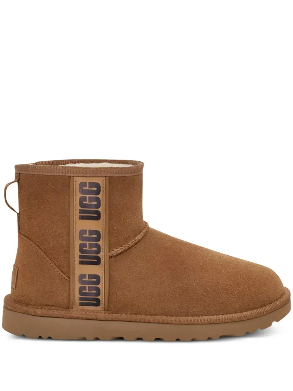 Угги UGG Classic с логотипом, коричневый
